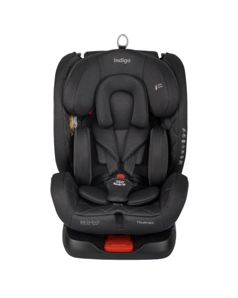Автокресло Indigo TOURNEO S isofix 0+1+2+3 (0-36 кг) графит