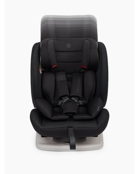 Автокресло для детей «SANDEX» Happy Baby black