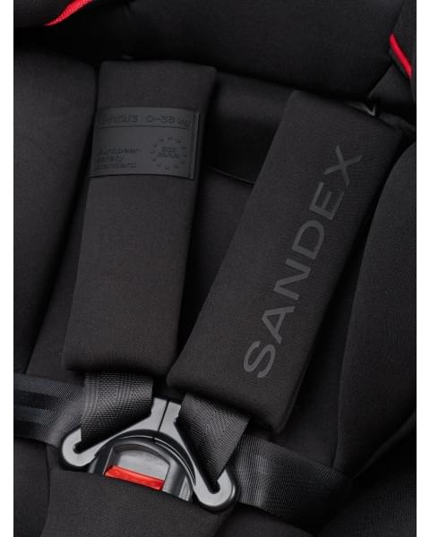 Автокресло для детей «SANDEX» Happy Baby black