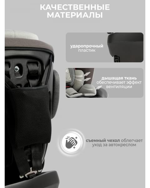 Автокресло группа 0123 (0-36) Sweet Baby Crosstour HB636 360 SPS Isofix Grey