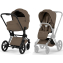 Коляска Cybex Priam V Matt Black Style Collection 2 в 1 Coconut Brown