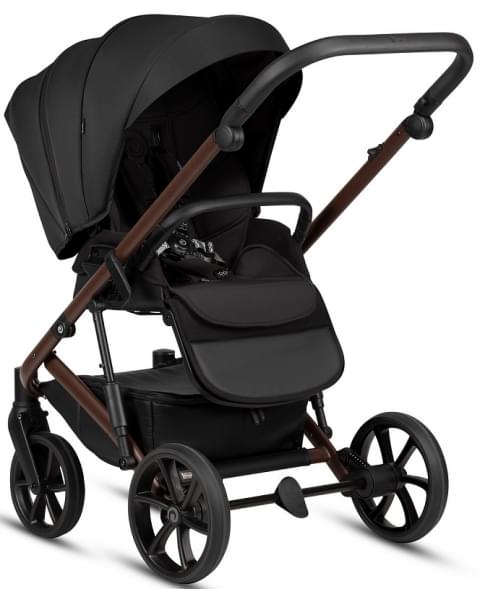 Детская коляска Tutis Viva 6 Plus Essential 3 в 1 с автокреслом Elo Lux EduSky Black 1612070 Caviar