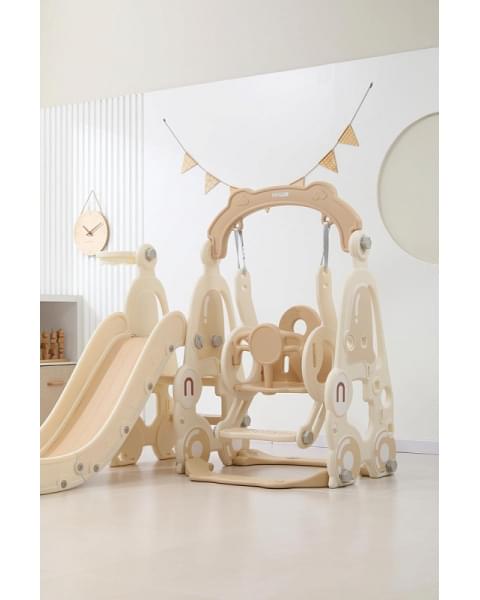 Горка с качелями UNIX Kids Car Camel