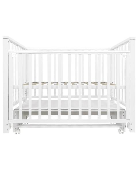 Детская кроватка Indigo Norden универсальный маятник, колесо белый