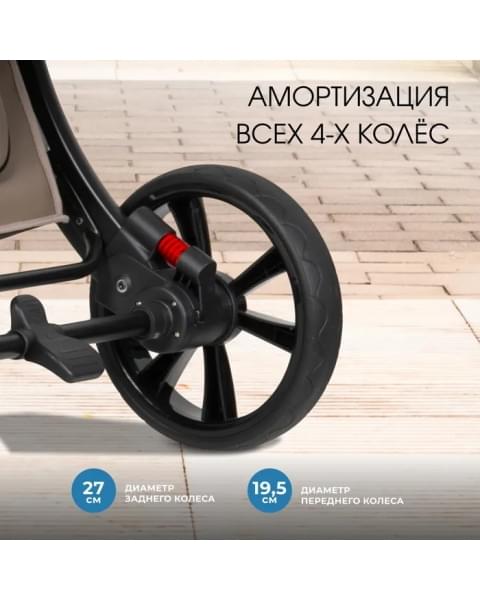 Коляска трансформер Aimile Adventurer какао