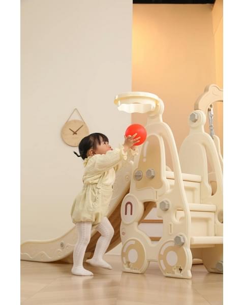 Горка с качелями UNIX Kids Car Camel
