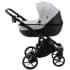Детская коляска Adamex Bibione 3 в 1 BI-PS12A (СВ.СЕР.БЕРЕЗКА+ЧЕРН. КОЖА)