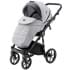 Детская коляска Adamex Bibione 3 в 1 BI-PS12A (СВ.СЕР.БЕРЕЗКА+ЧЕРН. КОЖА)