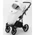 Детская коляска Adamex Bibione 3 в 1 BI-PS76 (БЕЛАЯ РОГОЖКА+БЕЛ.КОЖА)