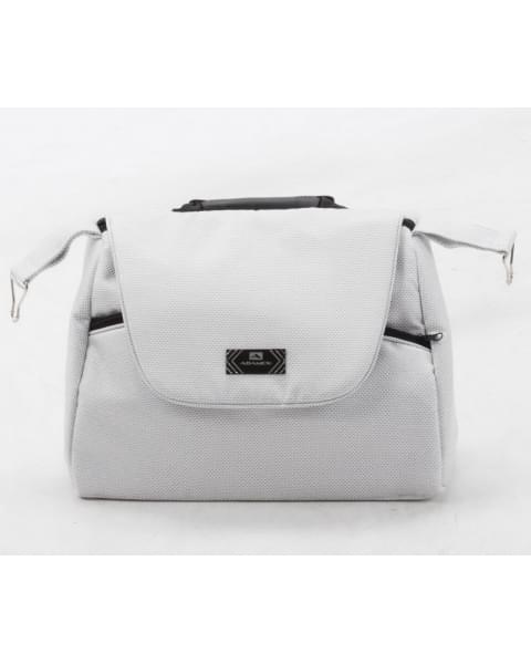 Детская коляска Adamex Bibione 3 в 1 BI-PS76 (БЕЛАЯ РОГОЖКА+БЕЛ.КОЖА)