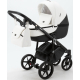 Детская коляска Adamex Bibione Deluxe 3 в 1 BI-SD01 (БЕЛ+ЧЕРН.КОЖА)