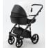 Детская коляска Adamex Bibione Deluxe 3 в 1 BI-SD01 (БЕЛ+ЧЕРН.КОЖА)