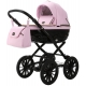 Детская коляска Adamex Chantal Retro Deluxe 2 в 1 C132B (РОЗОВ.ЗЕФИР 100% КОЖА-ЗОЛОТО.МОЛНИИ)