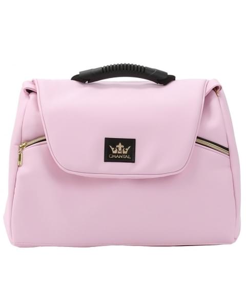 Детская коляска Adamex Chantal Retro Deluxe 2 в 1 C132B (РОЗОВ.ЗЕФИР 100% КОЖА-ЗОЛОТО.МОЛНИИ)