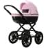 Детская коляска Adamex Chantal Retro Deluxe 2 в 1 C132B (РОЗОВ.ЗЕФИР 100% КОЖА-ЗОЛОТО.МОЛНИИ)