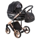 Детская коляска Adamex Chantal Special Edition 2 в 1 C8 (ЧЕРН+ЧЕРН.РИФЛЕН.ДНО+БРОНЗА РАМА)