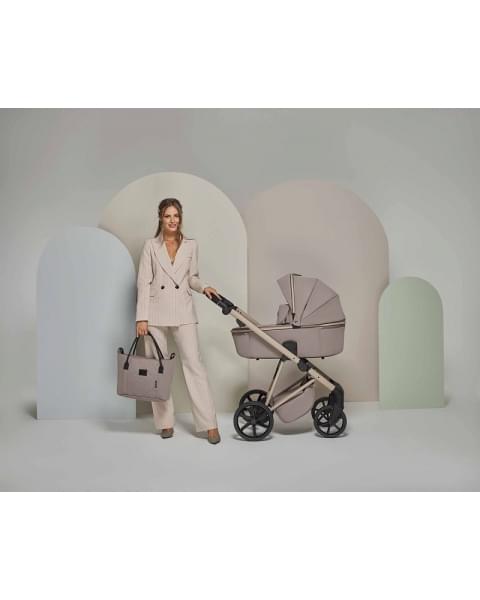 Детская коляска Adamex Delta Natura 2 в 1 DN-4-CAPPUCCINO (КАПУЧИНО)