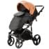 Детская коляска Adamex Lanti Deluxe 2 в 1 LN-SD109 (КАРАМЕЛЬ.КОЖА + ЧЕРН. КОЖА)