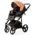 Детская коляска Adamex Lanti Deluxe 2 в 1 LN-SD109 (КАРАМЕЛЬ.КОЖА + ЧЕРН. КОЖА)