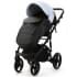 Детская коляска Adamex Lanti Deluxe 2 в 1 LN-SD112 (ГОЛУБАЯ КОЖА + ЧЕРН.КОЖА)