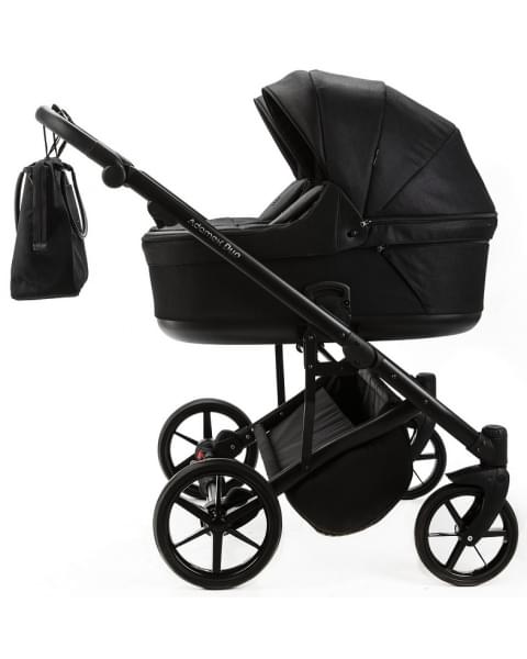 Детская коляска Adamex Leo Duo 2 в 1 TK53 TIP (ЧЕРНЫЙ)