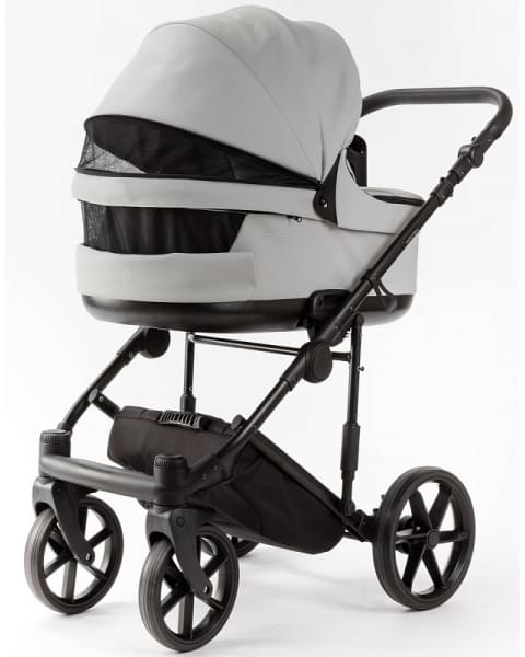 Детская коляска Adamex Locco Light Deluxe 2 в 1 LL-SA03 (СВ.СЕРАЯ КОЖА)