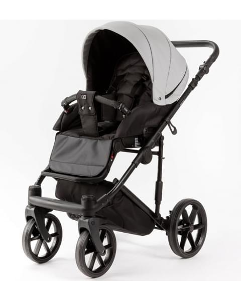 Детская коляска Adamex Locco Light Deluxe 2 в 1 LL-SA03 (СВ.СЕРАЯ КОЖА)