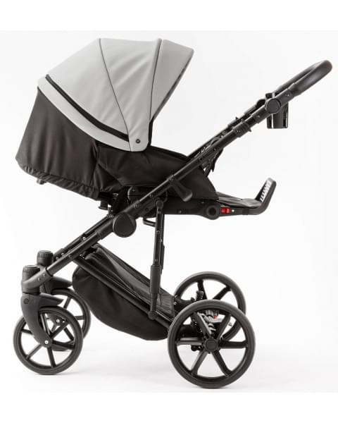 Детская коляска Adamex Locco Light Deluxe 2 в 1 LL-SA03 (СВ.СЕРАЯ КОЖА)