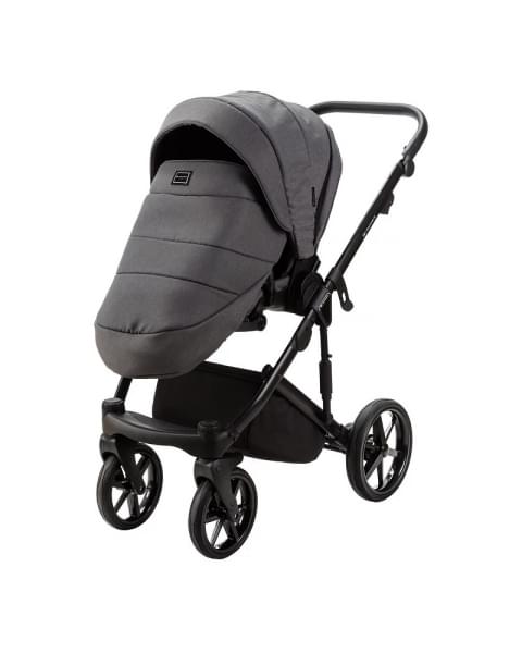 Детская коляска Adamex Lumi Air 2 в 1 L-PS108 (Т.СЕРЫЙ+Т.СЕРАЯ КОЖА)