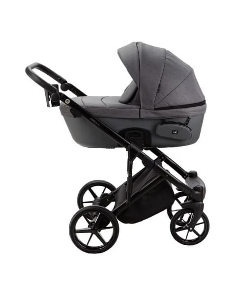 Детская коляска Adamex Lumi Air 2 в 1 L-PS108 (Т.СЕРЫЙ+Т.СЕРАЯ КОЖА)