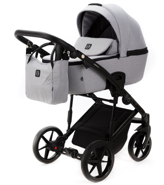 Детская коляска Adamex Mobi 2 в 1 M-TK56 (СВЕТЛО-СЕРЫЙ)