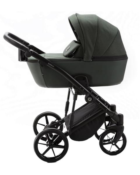 Детская коляска Adamex Mobi 3 в 1 M-PS98 (Т.ЗЕЛЕНЫЙ+Т.ЗЕЛЕН. КОЖА)