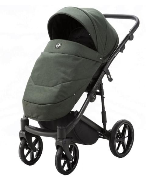 Детская коляска Adamex Mobi 3 в 1 M-PS98 (Т.ЗЕЛЕНЫЙ+Т.ЗЕЛЕН. КОЖА)