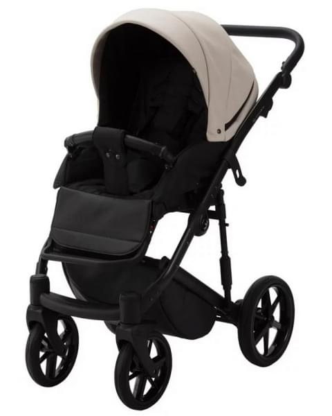 Детская коляска Adamex Mobi Deluxe 2 в 1 M-SA07 (СВЕТЛО-БЕЖЕВАЯ КОЖА)