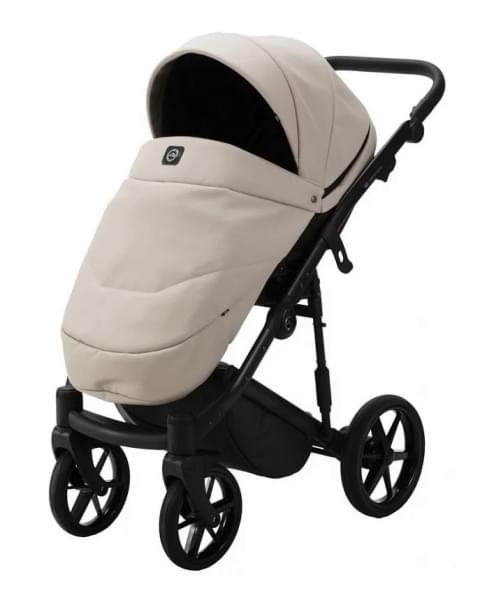 Детская коляска Adamex Mobi Deluxe 2 в 1 M-SA07 (СВЕТЛО-БЕЖЕВАЯ КОЖА)
