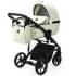 Детская коляска Adamex Mobi Deluxe 2 в 1 M-SA25 (МОЛОЧНЫЙ КОЖА)