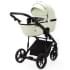 Детская коляска Adamex Mobi Deluxe 2 в 1 M-SA25 (МОЛОЧНЫЙ КОЖА)