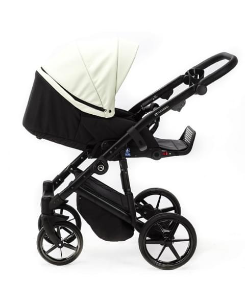 Детская коляска Adamex Mobi Deluxe 2 в 1 M-SA25 (МОЛОЧНЫЙ КОЖА)