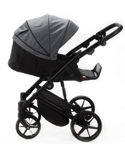 Детская коляска Adamex Mobi Deluxe 2 в 1 M-SA32 (СЕРАЯ КОЖА)