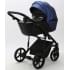 Детская коляска Adamex Mobi Deluxe 2 в 1 M-SD13 (СИНИЙ ПЕРЛ+ЧЕРНАЯ КОЖА)