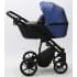 Детская коляска Adamex Mobi Deluxe 2 в 1 M-SD13 (СИНИЙ ПЕРЛ+ЧЕРНАЯ КОЖА)