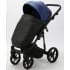 Детская коляска Adamex Mobi Deluxe 2 в 1 M-SD13 (СИНИЙ ПЕРЛ+ЧЕРНАЯ КОЖА)