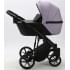 Детская коляска Adamex Mobi Deluxe 2 в 1 M-SD20 (СИРЕНЬ+ЧЕРНАЯ КОЖА)