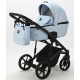 Детская коляска Adamex Mobi Deluxe 3 в 1 M-SD03 (ГОЛУБАЯ+ГОЛУБАЯ ПЕРЛ.КОЖА)