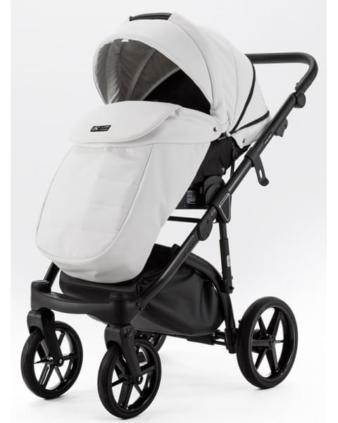 Детская коляска Adamex Nola Deluxe 3 в 1 N-SA01 (БЕЛАЯ КОЖА)