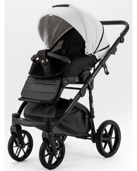 Детская коляска Adamex Nola Deluxe 3 в 1 N-SA01 (БЕЛАЯ КОЖА)