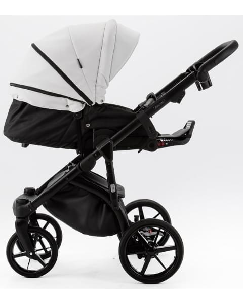 Детская коляска Adamex Nola Deluxe 3 в 1 N-SA01 (БЕЛАЯ КОЖА)