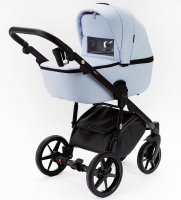 Детская коляска Adamex Nola Deluxe 3 в 1 N-SA17 (ГОЛУБАЯ КОЖА)
