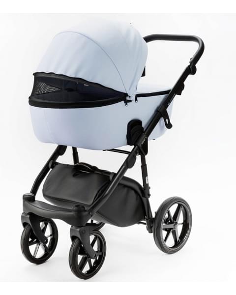 Детская коляска Adamex Nola Deluxe 3 в 1 N-SA17 (ГОЛУБАЯ КОЖА)