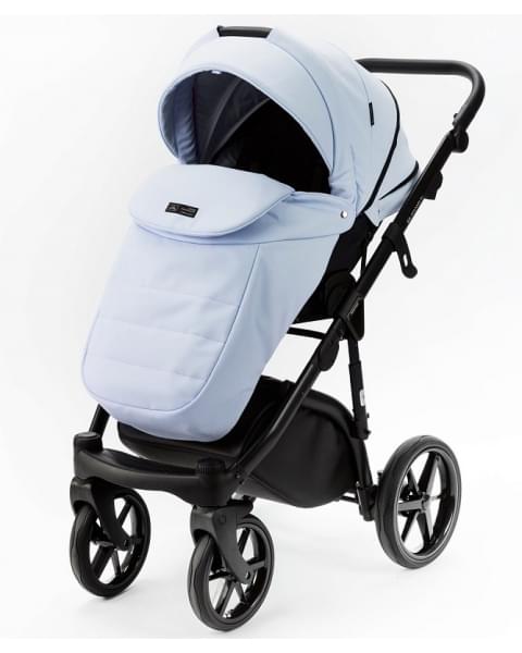 Детская коляска Adamex Nola Deluxe 3 в 1 N-SA17 (ГОЛУБАЯ КОЖА)